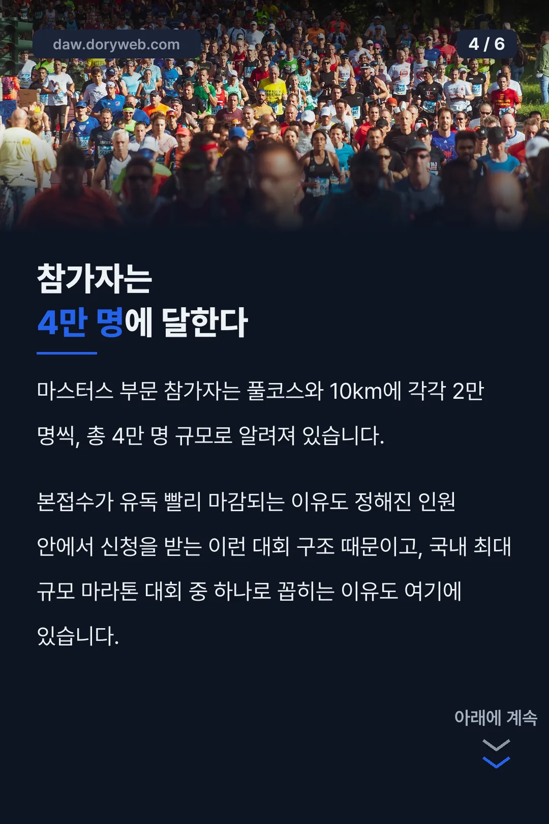 참가자는 4만 명에 달한다