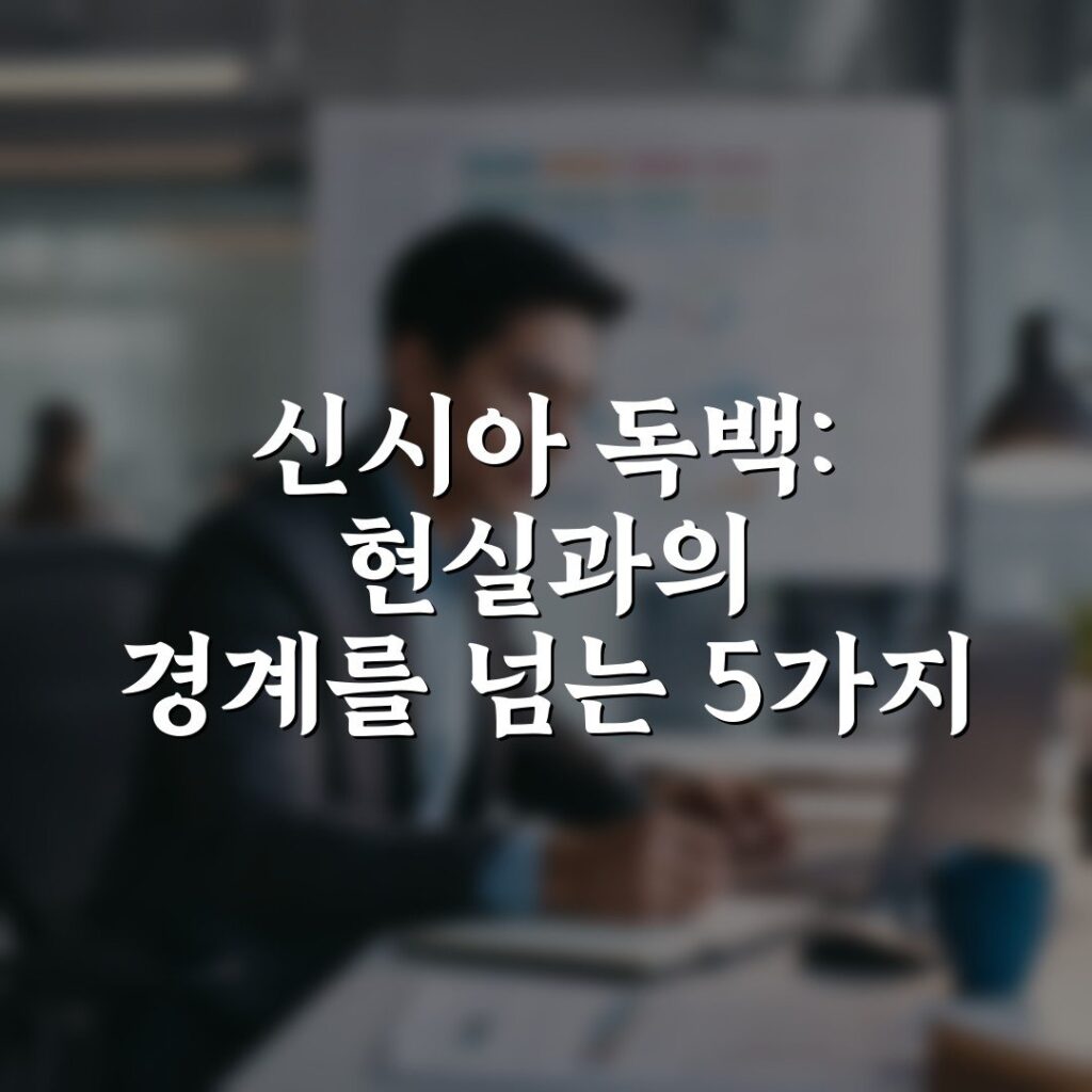 신시아 독백: 현실과의 경계를 넘는 5가지 방법