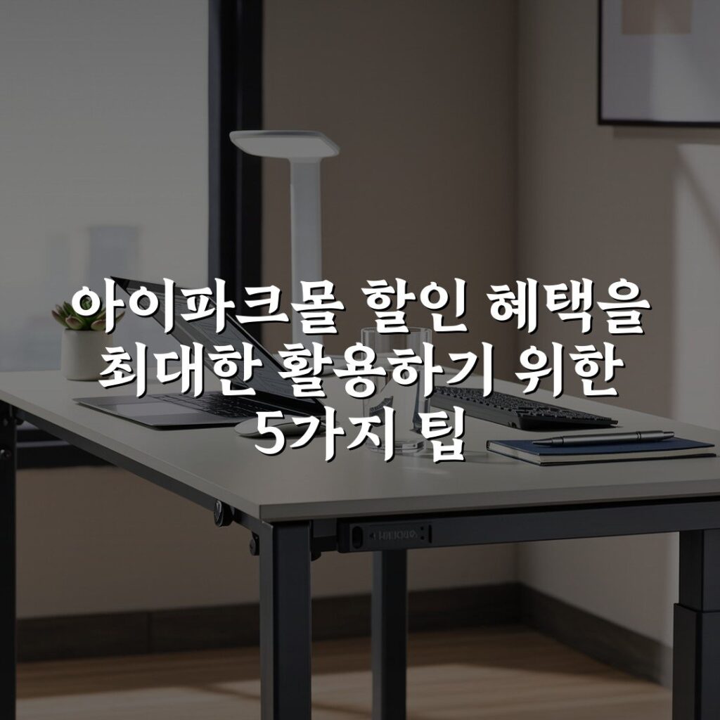 아이파크몰 할인 혜택을 최대한 활용하기 위한 5가지 팁