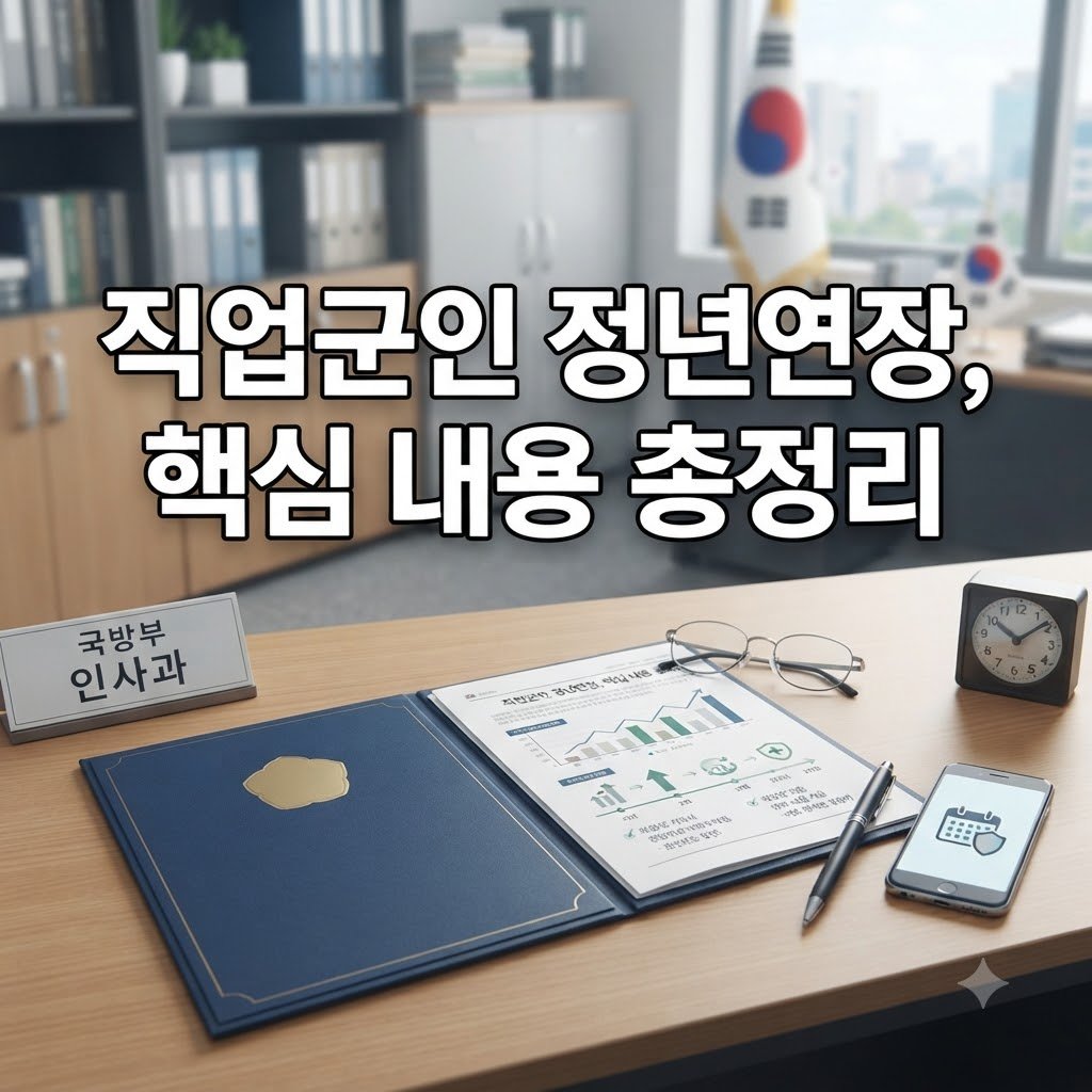 직업군인 정년연장 대상 및 조건과 범위 살펴보기