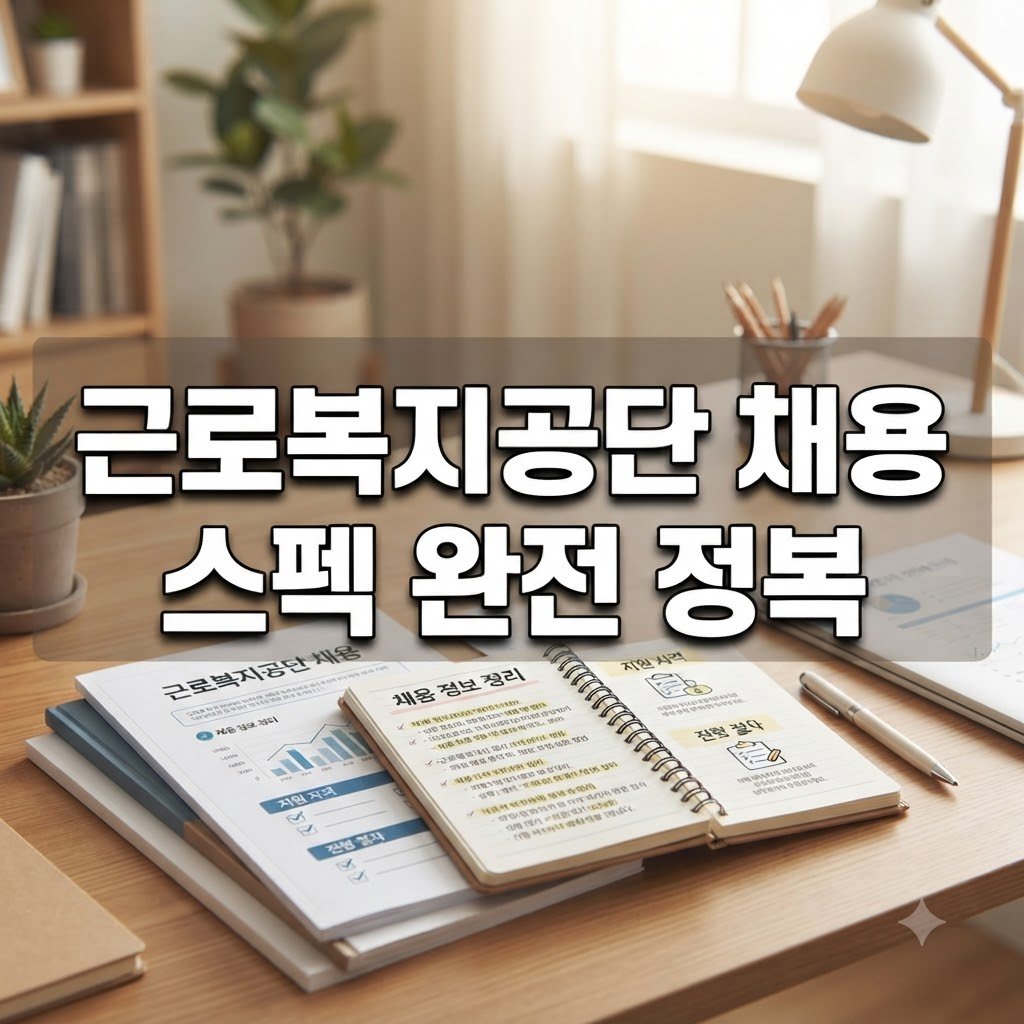 근로복지공단 채용 스펙 지원 시기별 절차 한눈에