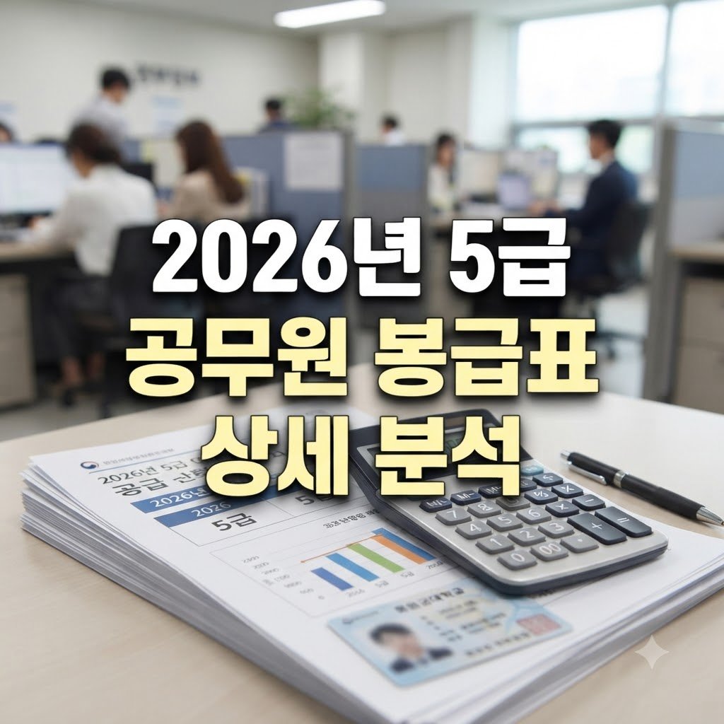 5급 공무원 연봉 2026 인상 기준과 예외 살펴보기