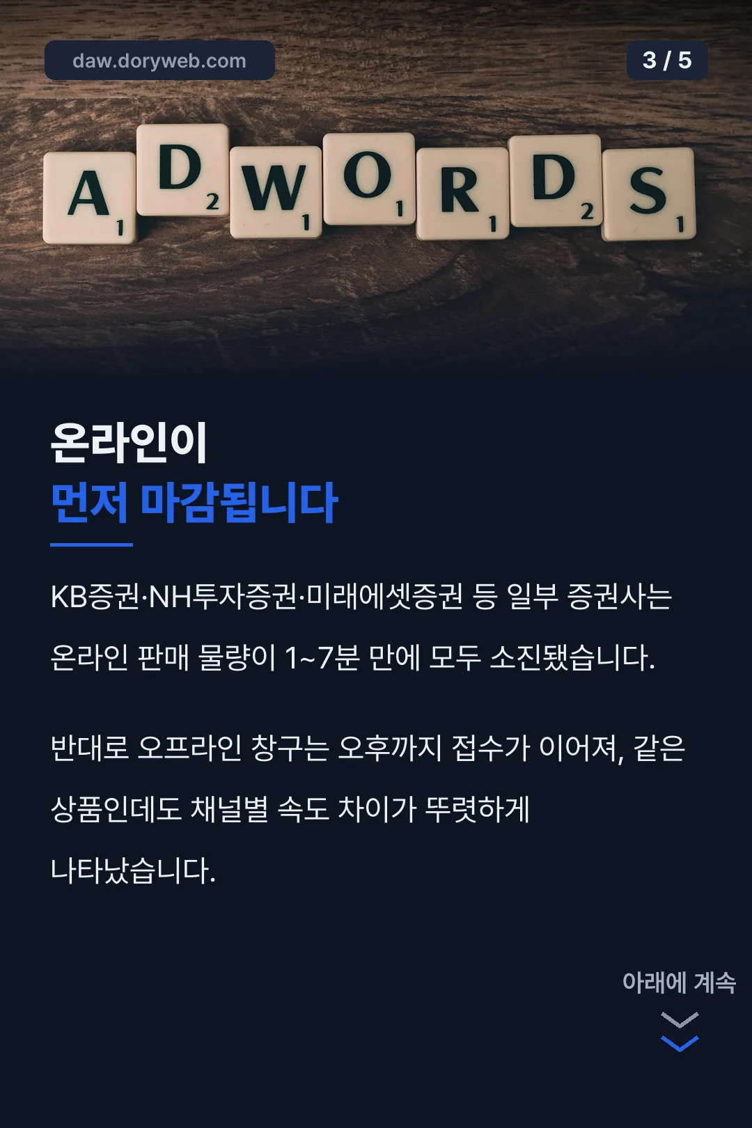 온라인·오프라인 소진 차이